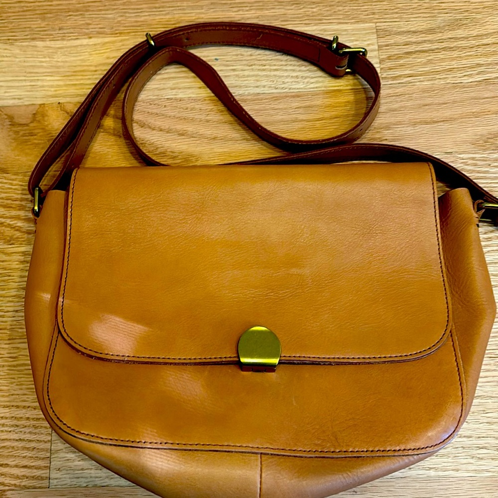 Madewell Abroad Shoulder Bag tan One Size